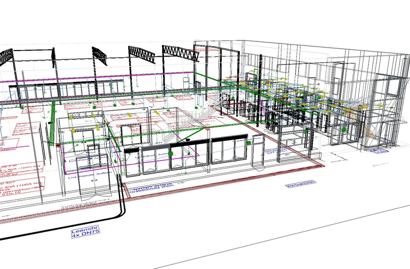 Gießerei – 3D-Planung Elektroinstallation